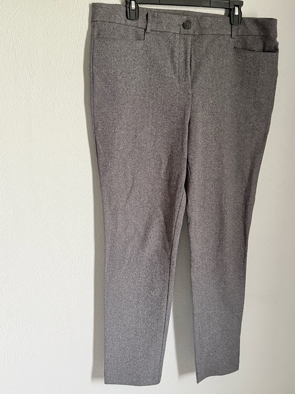 LOFT Gray and Black Skinny Dress Pants